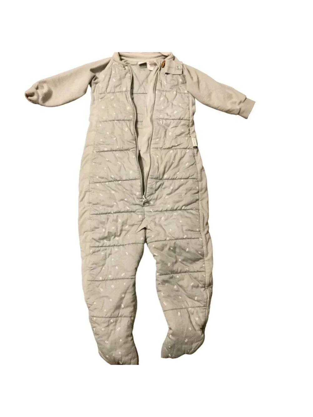 Ergo pouch Sleep Suit Sack3.5 TOG thicker cotton sage green 4-6y retail 90USD